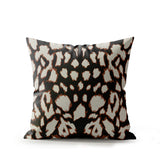 Kama Animal Print Faux Suede Square Indoor Pillow