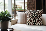Kama Animal Print Faux Suede Square Indoor Pillow in Emberwood - Size 16x16