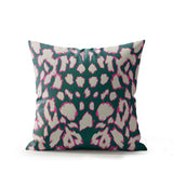 Kama Animal Print Faux Suede Square Indoor Pillow