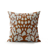 Kama Animal Print Faux Suede Square Indoor Pillow