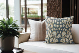 Kama Animal Print Faux Suede Square Indoor Pillow in Noon Tide - Size 16x16