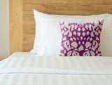 Kama Animal Print Faux Suede Square Indoor Pillow in Orchid Glow - Size 20x20