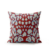 Kama Animal Print Faux Suede Square Indoor Pillow