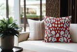 Kama Animal Print Faux Suede Square Indoor Pillow in Raspberry Pop - Size 16x16