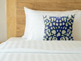 Kama Animal Print Faux Suede Square Indoor Pillow in Royal Azure - Size 16x16