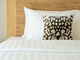 Kama Animal Print Faux Suede Square Indoor Pillow in Stormwood - Size 18x18
