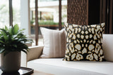 Kama Animal Print Faux Suede Square Indoor Pillow in Stormwood - Size 18x18
