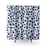 Kambili Shower Curtain in Navy Blue