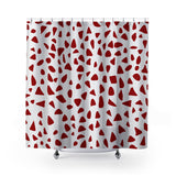 Kambili Shower Curtain in Red