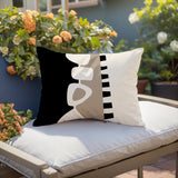 Kanai Abstract Reversible Indoor/Outdoor Square Pillow