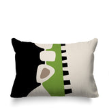 Kanai Abstract Reversible Indoor/Outdoor Rectangular Pillow