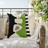 Kanai Abstract Reversible Indoor/Outdoor Square Pillow