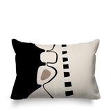 Kanai Abstract Reversible Indoor/Outdoor Rectangular Pillow