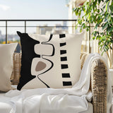 Kanai Abstract Reversible Indoor/Outdoor Square Pillow