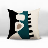 Kanai Abstract Reversible Indoor/Outdoor Square Pillow