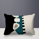 Kanai Abstract Reversible Indoor/Outdoor Rectangular Pillow