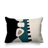 Kanai Abstract Reversible Indoor/Outdoor Rectangular Pillow