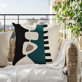Kanai Abstract Reversible Indoor/Outdoor Square Pillow