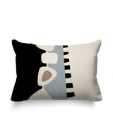 Kanai Abstract Reversible Indoor/Outdoor Rectangular Pillow