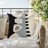 Kanai Abstract Reversible Indoor/Outdoor Square Pillow