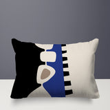 Kanai Abstract Reversible Indoor/Outdoor Rectangular Pillow