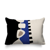 Kanai Abstract Reversible Indoor/Outdoor Rectangular Pillow