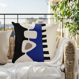 Kanai Abstract Reversible Indoor/Outdoor Square Pillow