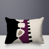 Kanai Abstract Reversible Indoor/Outdoor Rectangular Pillow
