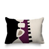 Kanai Abstract Reversible Indoor/Outdoor Rectangular Pillow