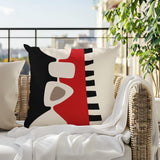 Kanai Abstract Reversible Indoor/Outdoor Square Pillow