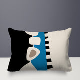 Kanai Abstract Reversible Indoor/Outdoor Rectangular Pillow