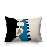 Kanai Abstract Reversible Indoor/Outdoor Rectangular Pillow