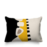 Kanai Abstract Reversible Indoor/Outdoor Rectangular Pillow