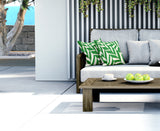 karamo Abstract Reversible Indoor/Outdoor Square Pillow Cover