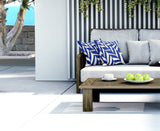 karamo Abstract Reversible Indoor/Outdoor Square Pillow Cover