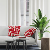 karamo Abstract Reversible Indoor/Outdoor Square Pillow Cover