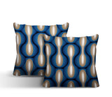Karl Geometric Reversible Indoor/Outdoor Square Pillow