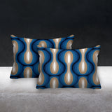 Karl Geometric Reversible Indoor/Outdoor Rectangular Pillow