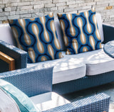 Karl Geometric Reversible Indoor/Outdoor Square Pillow