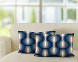 Karl Geometric Reversible Indoor/Outdoor Rectangular Pillow