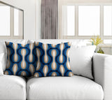 Karl Geometric Reversible Indoor/Outdoor Square Pillow
