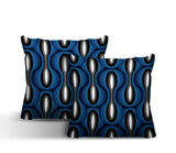 Karl Geometric Reversible Indoor/Outdoor Square Pillow