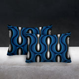 Karl Geometric Reversible Indoor/Outdoor Rectangular Pillow