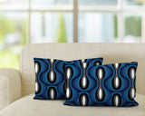 Karl Geometric Reversible Indoor/Outdoor Rectangular Pillow