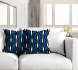 Karl Geometric Reversible Indoor/Outdoor Square Pillow
