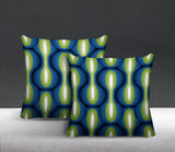 Karl Geometric Reversible Indoor/Outdoor Square Pillow
