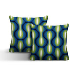 Karl Geometric Reversible Indoor/Outdoor Square Pillow