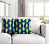 Karl Geometric Reversible Indoor/Outdoor Square Pillow