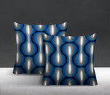 Karl Geometric Reversible Indoor/Outdoor Square Pillow