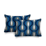 Karl Geometric Reversible Indoor/Outdoor Rectangular Pillow